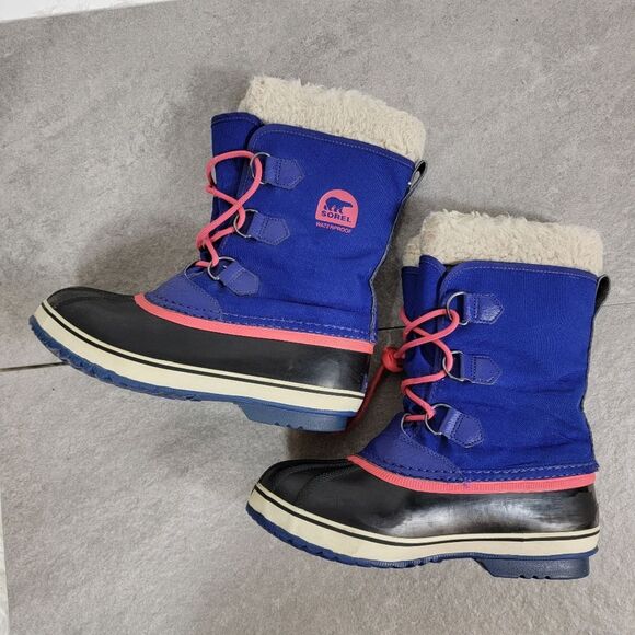 SOREL Snow Carnival duck Ny1879484 waterproof mid calf boots shoes Navy Size 5 - Picture 10 of 10